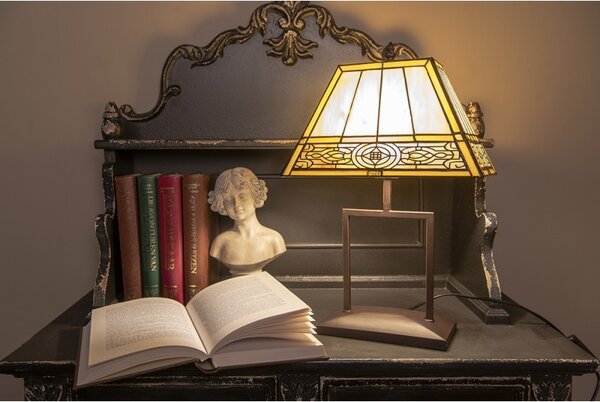 Stolná Tiffany lampa - 28*20*46 cm E27/max 1*40W - Clayre & Eef