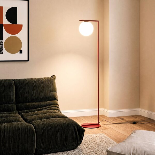 Stojacie Lampa ALDEX, Zac, Červená, Obývacia izba, Sklo, Moderný