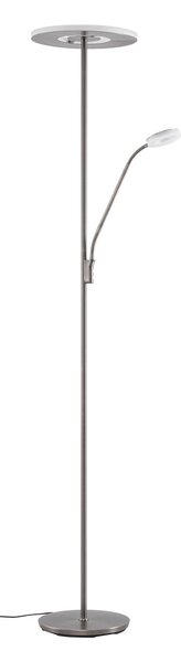 Stojacie Lampa Lucande, Raymond, stmievateľné, Metalická, Obývacia izba, Kov, Moderný