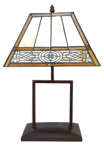 Stolná Tiffany lampa - 28*20*46 cm E27/max 1*40W - Clayre & Eef