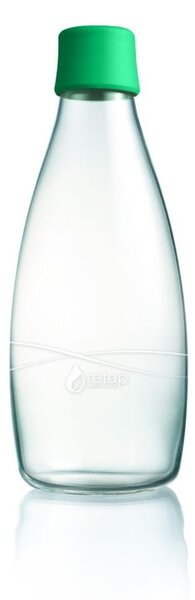 Sýtozelená sklenená fľaša ReTap s doživotnou zárukou, 800 ml