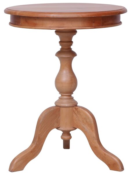 Príručný stolík prírodný 50x50x65 cm mahagónový masív