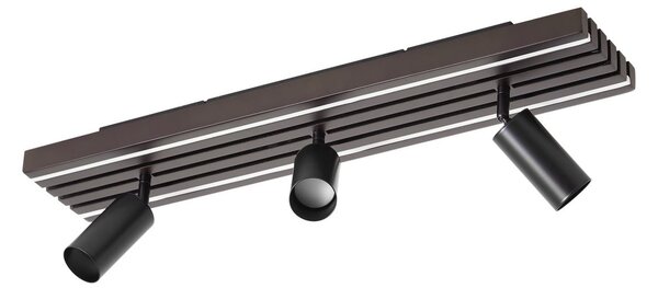Stropné Lampa Lucande, Tiron, stmievateľné, Drevo, Obývacia izba, Drevo, Moderný
