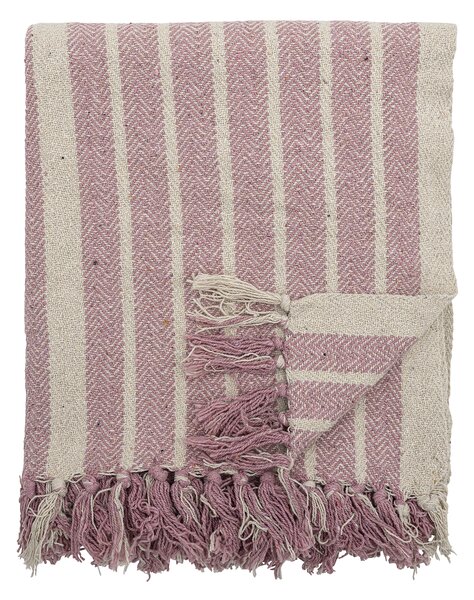 MUZZA Deka Ruby 150 x 150 cm ružovo-biely