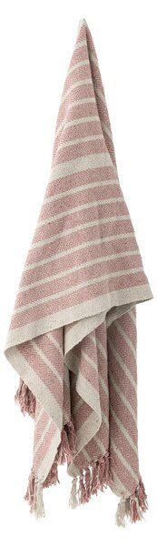 MUZZA Deka Ruby 150 x 150 cm ružovo-biely