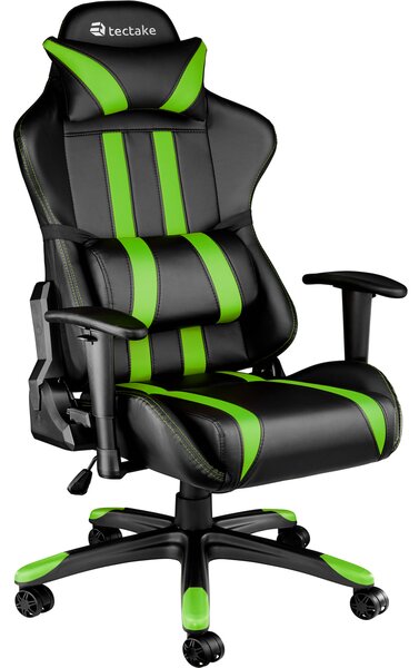 Tectake 402032 kancelárska stolička racing - čierna/zelená