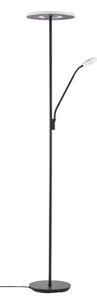 Stojacie Lampa Lucande, Raymond, stmievateľné, Čierna, Obývacia izba, Kov, Moderný