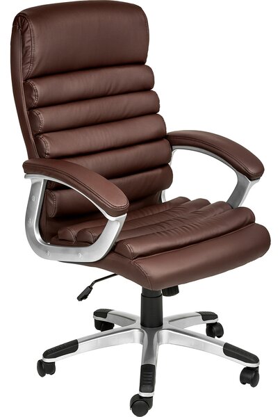 Tectake 402150 kancelárska stolička paul - hnedá