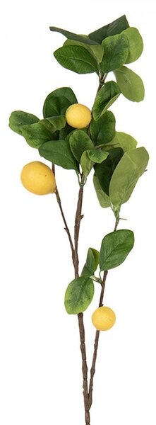 Dekorácia umelá vetvička citrónovník Lemon Tree - 10*7*73 cm - Clayre & Eef