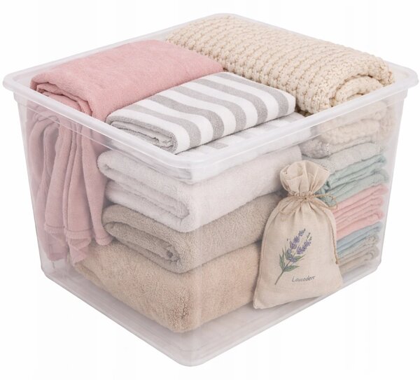 Keeeper Úložný box s vekom (má 2 funkcie) BEA Clearbox 30L, 39 x 33,5 x 32 cm