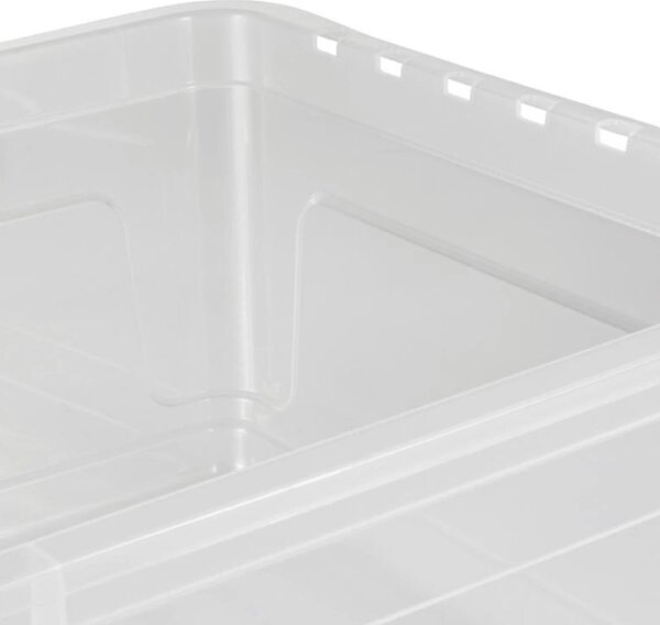 Keeeper Úložný box s vekom (má 2 funkcie) BEA Clearbox 43L, 59 x 39 x 27 cm