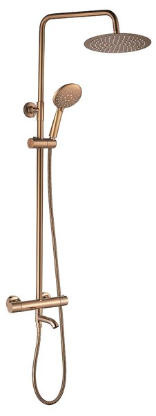 Rea Lungo Diamond, sprchový set s termostatom, medená lesklá, REA-P3300