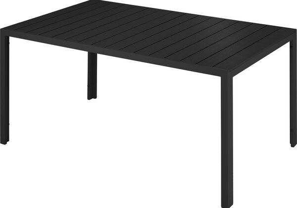 Tectake 403296 záhradný stôl simona - čierna