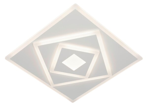 STROPNÉ LED SVIETIDLO, 40/40/6 cm Novel - Online Only bytové doplnky, Online Only