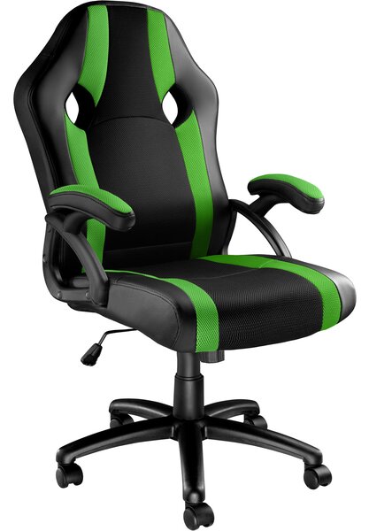 Tectake 403488 kancelárska stolička goodman - čierna/zelená