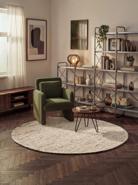 Koberec Ted Baker Bexley krémový / viacfarebný kruh
