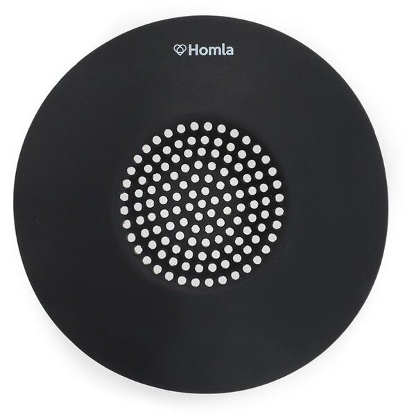 Čierne silikónové sitko do drezu, 13 cm, Homla