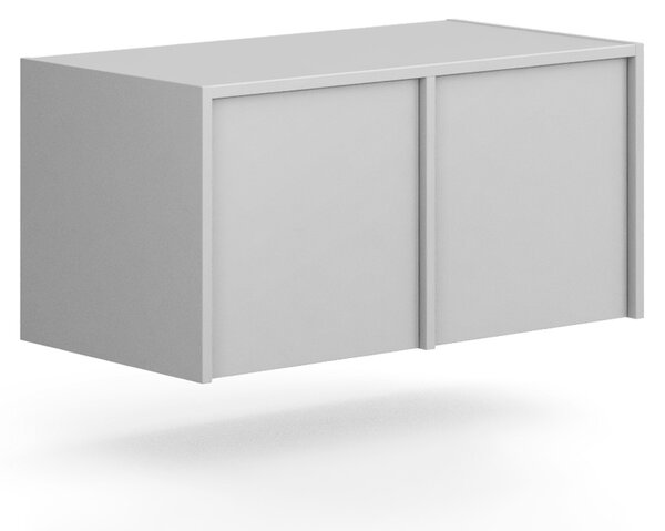 Nadstavba pre skrine FRAME, 2x dvere, 872 x 450 x 427 mm, PUSH-lock, sivá