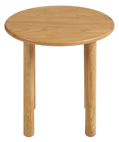 Okrúhly odkladací stolík z dubového dreva ø 40 cm Jena – House Nordic