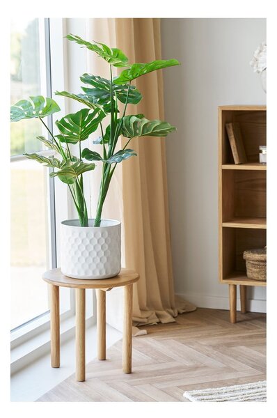 Okrúhly odkladací stolík z dubového dreva ø 40 cm Jena – House Nordic