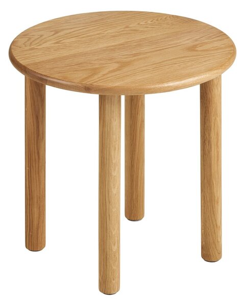 Okrúhly odkladací stolík z dubového dreva ø 40 cm Jena – House Nordic