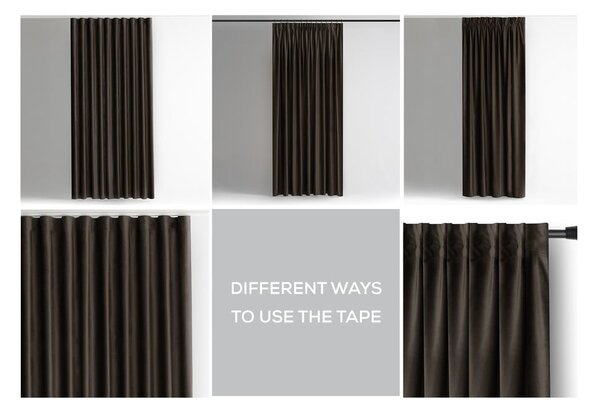 Hnedý zamatový dimout záves 140x270 cm – Restilo