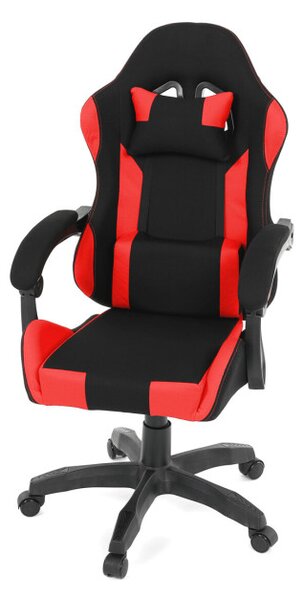 Herná stolička čierna / červená KA-R209 RED