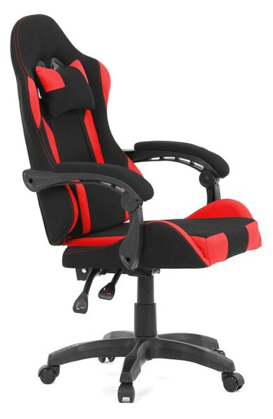 Herná stolička čierna / červená KA-R209 RED
