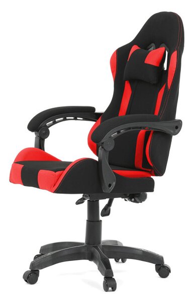 Herná stolička čierna / červená KA-R209 RED