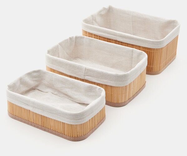Sinsay - Úložný kôš 3 pack - béžová