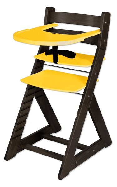 Hajdalánek Rastúca stolička ELA - s veľkým pultíkom (wenge, žltá) ELAWENGEZLUTA