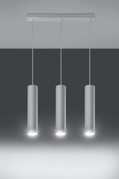 Sollux SL.0325 - Luster na lanku LAGOS 3 3xGU10/10W/230V biela