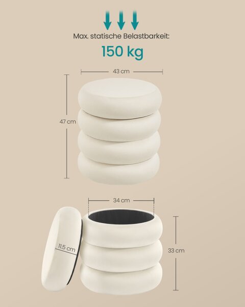 Úložná taburetka LOM018LH01