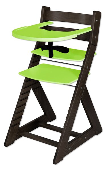 Hajdalánek Rastúca stolička ELA - s veľkým pultíkom (wenge, zelená) ELAWENGEZELENA