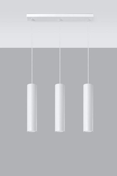 Sollux SL.0325 - Luster na lanku LAGOS 3 3xGU10/10W/230V biela