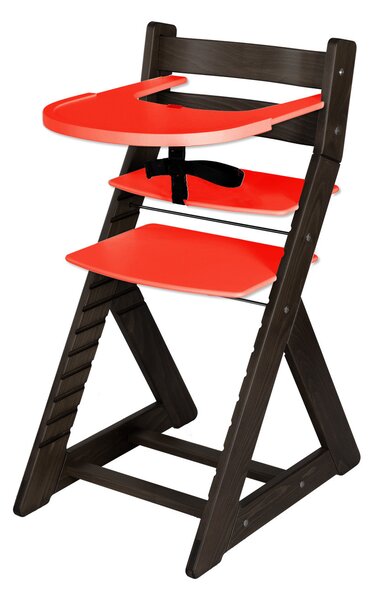 Hajdalánek Rastúca stolička ELA - s veľkým pultíkom (wenge, červená) ELAWENGECERVENA