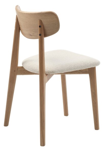 Krémovobiela/v prírodnej farbe jedálenská stolička Elim – Unique Furniture