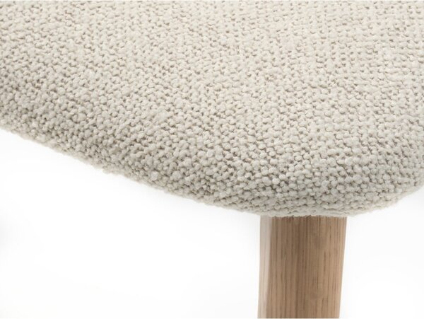 Krémovobiela/v prírodnej farbe jedálenská stolička Elim – Unique Furniture