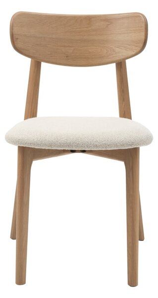 Krémovobiela/v prírodnej farbe jedálenská stolička Elim – Unique Furniture