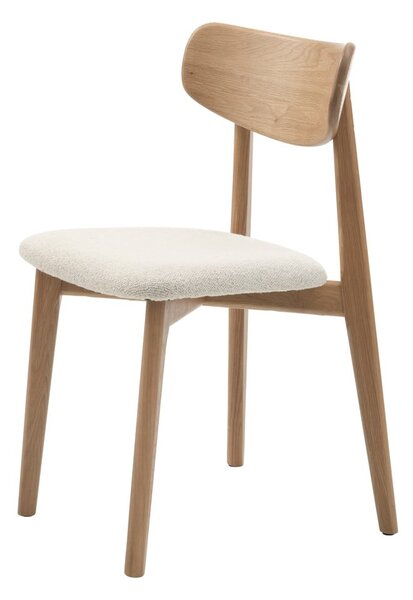 Krémovobiela/v prírodnej farbe jedálenská stolička Elim – Unique Furniture