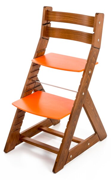 Hajdalánek Rastúca stolička ALMA - standard (dub tmavý, oranžová) ALMADUBTMAVYORANZOVA