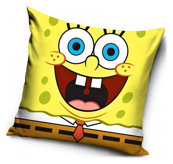 Povlak na vankúš vysmiaty SpongeBob - 40 x 40 cm