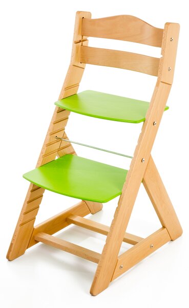 Hajdalánek Rastúca stolička MAJA - guľatá opierka (buk, zelená) MAJABUKZELENA