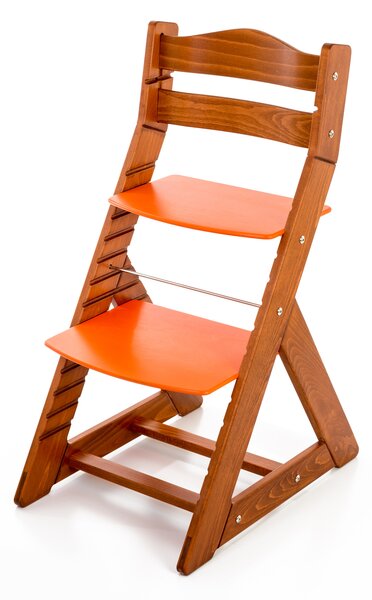Hajdalánek Rastúca stolička MAJA - guľatá opierka (čerešňa, oranžová) MAJATRESENORANZOVA