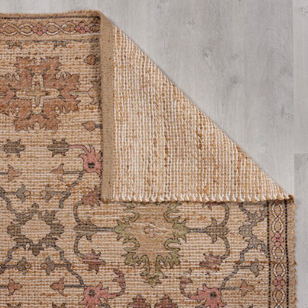 Ručne tkaný behúň s prímesou juty v prírodnej farbe 60x230 cm Celine Jute Global – Flair Rugs