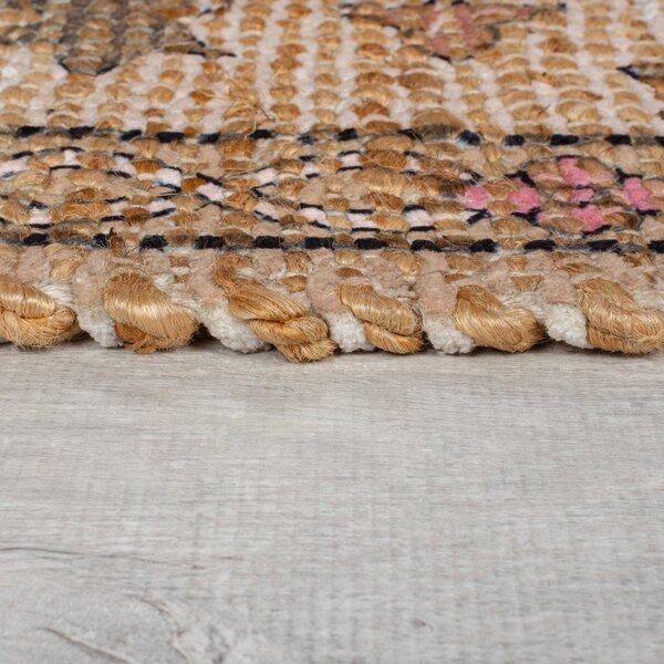 Ručne tkaný behúň s prímesou juty v prírodnej farbe 60x230 cm Celine Jute Global – Flair Rugs