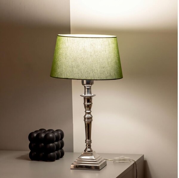 BRILAGI - Stolná lampa CERIA 1xE27/60W/230V priemer 25 cm strieborná/zelená