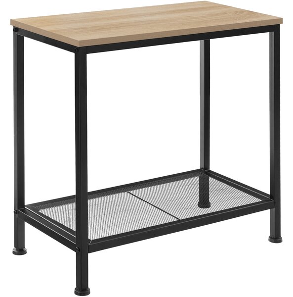 Tectake 404274 odkladací stolík filton 60x30,5x60,5cm - industrial svetlé drevo, dub sonoma