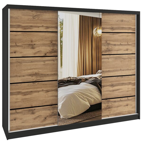 Šatníková skriňa SERENITY 232 cm dub wotan mat MBP