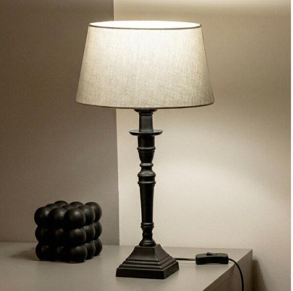 Brilagi - Stolová lampa CERIA 1xE27/60W/230V pr. 25 cm čierna/šedá
